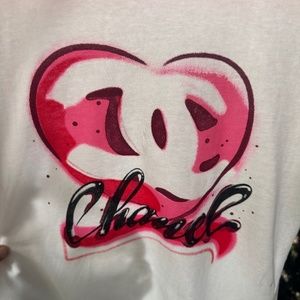 Chanel heart tshirt